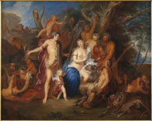 バッカスとアリアドネ、1710-20 作： Nicolas Bertin